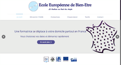 Desktop Screenshot of ecolebienetre.fr