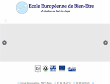 Tablet Screenshot of ecolebienetre.fr